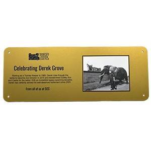 Gold 1-Year Memory Wall Plaque
